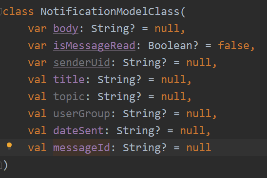 this is model class