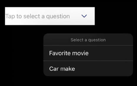 Show UIMenu UIContextMenuInteraction from UITextField UIButton