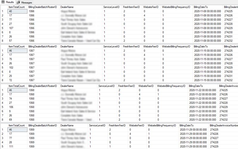 SQL Result