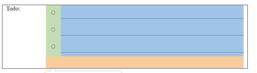 unordered list