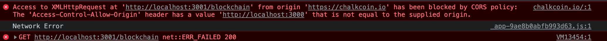 CORS: error