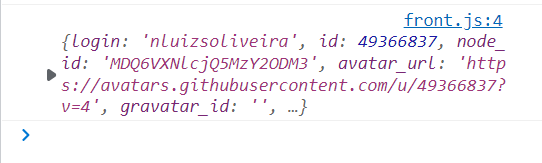 Fetch github API