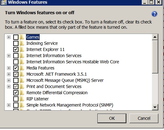 Windows Features