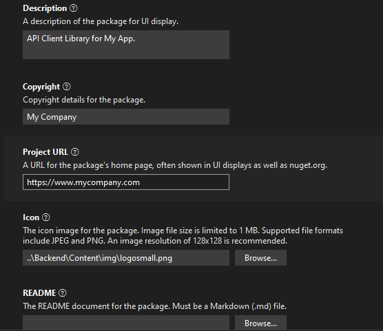 Project Properties 2