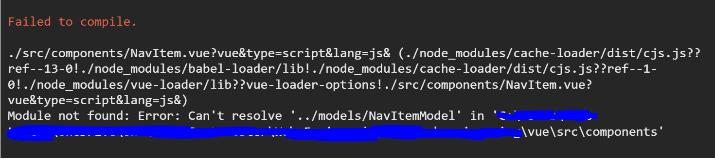 vue error