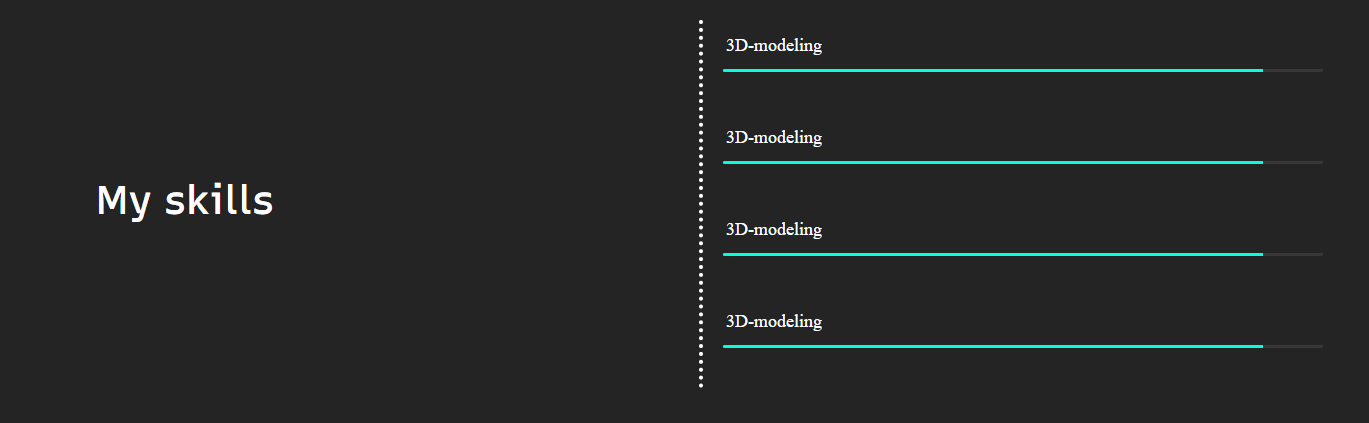 Screenshot of current (wrong) layout