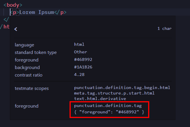 Token inspector