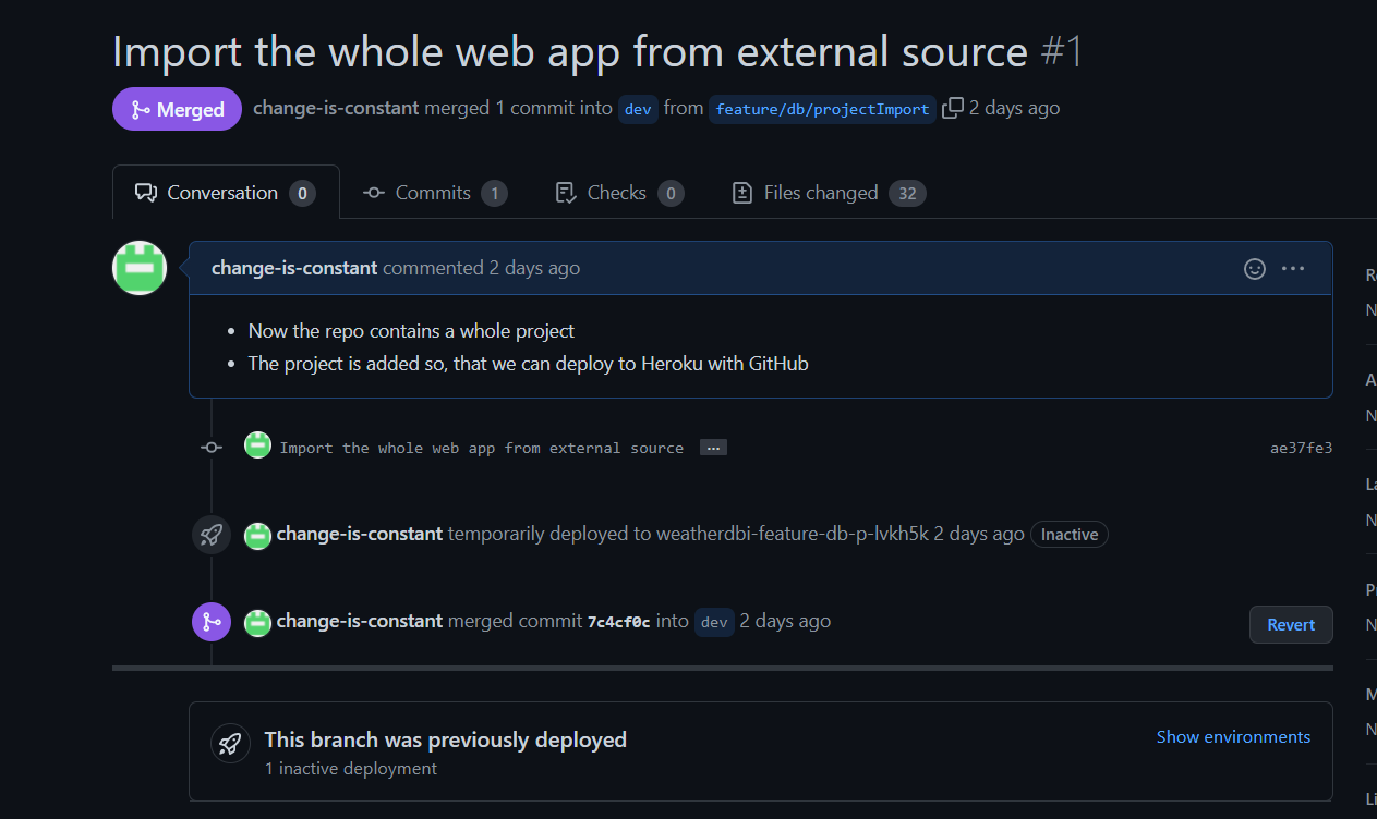 pull request