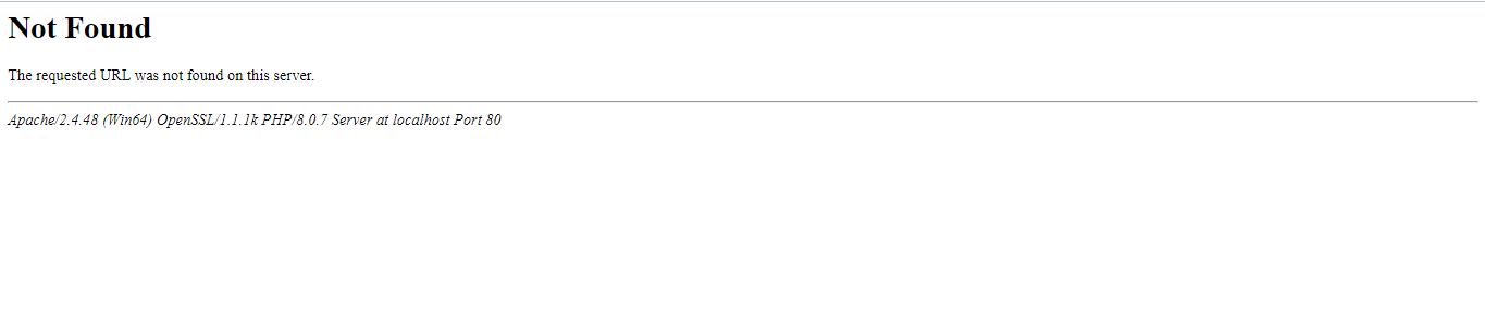 Error message