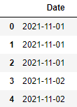 date without timestamp