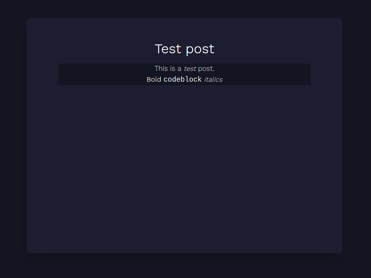 A background is not being applied.