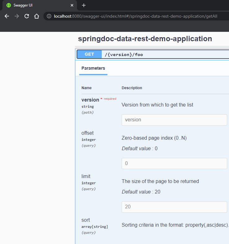 swagger-ui screenshot