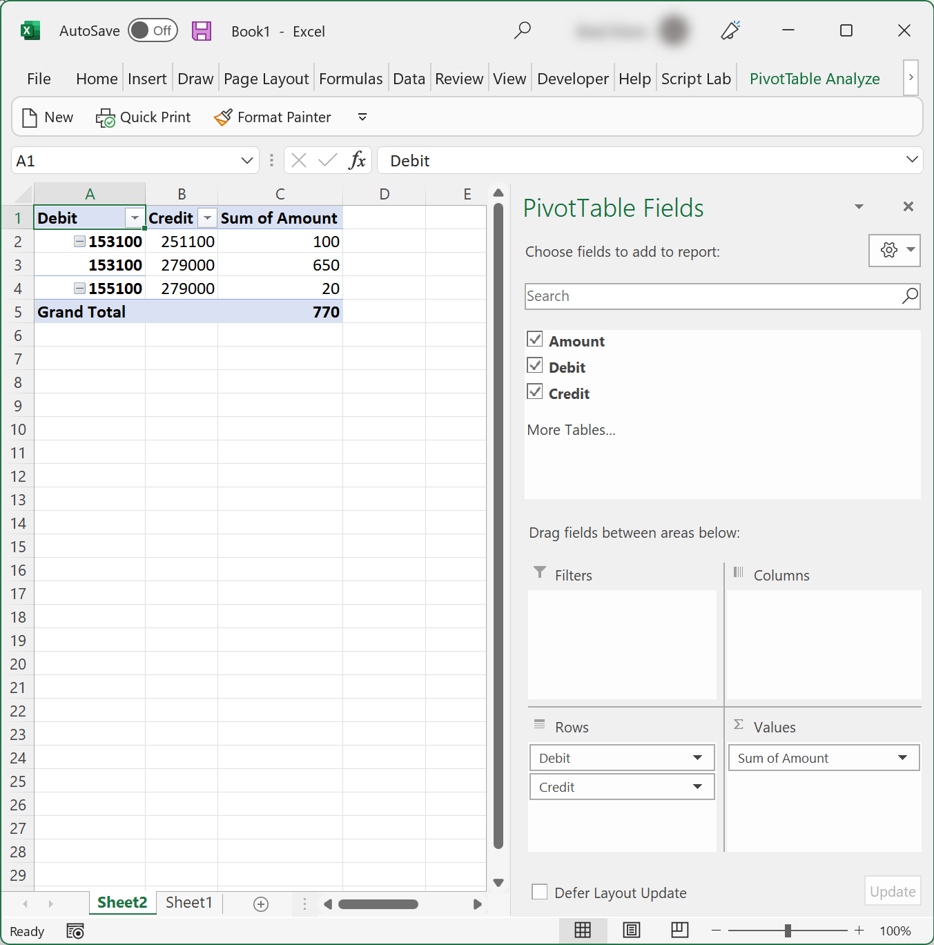 Pivot Table