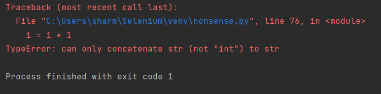 error
