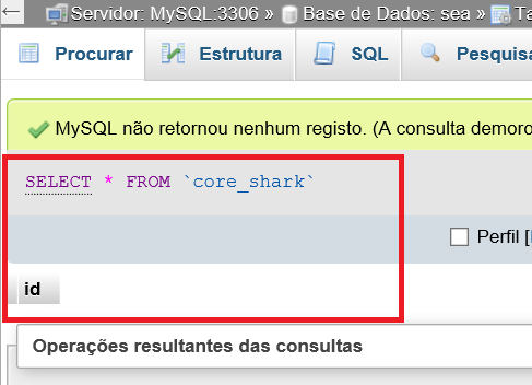 mysql create only id default field