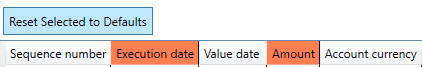 Header Selected and unSelected Result