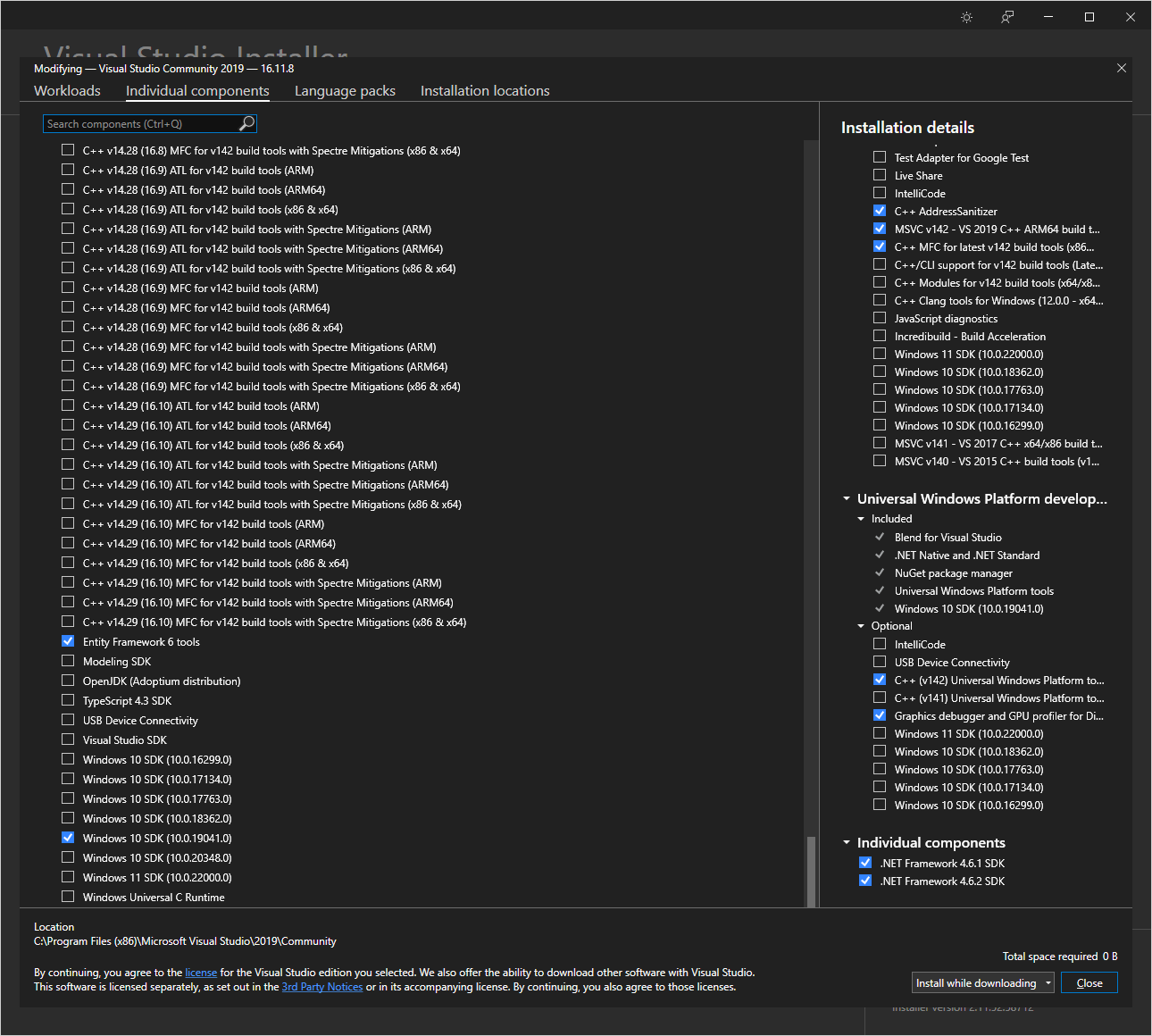 individual components SDKs, libraries and frameworks part 2