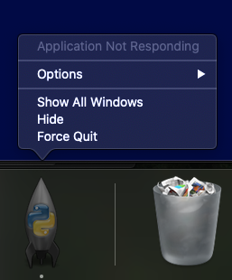 app not responding mac