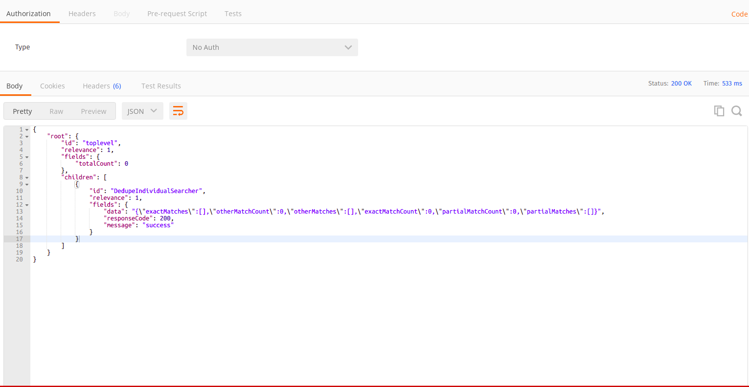the result in server where vespa 5.550 is installed 