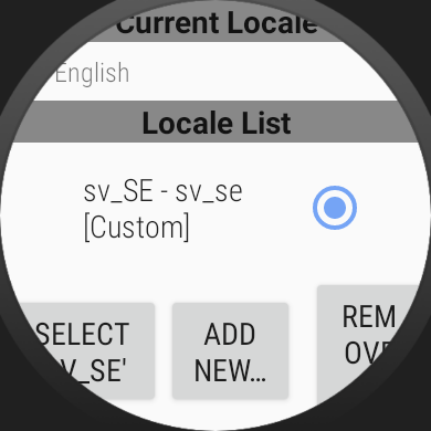 current locale app UI