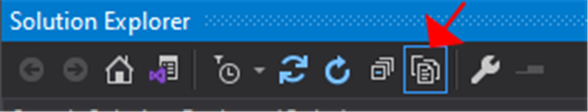 Show all files button in Visual Studio Solution Explorer