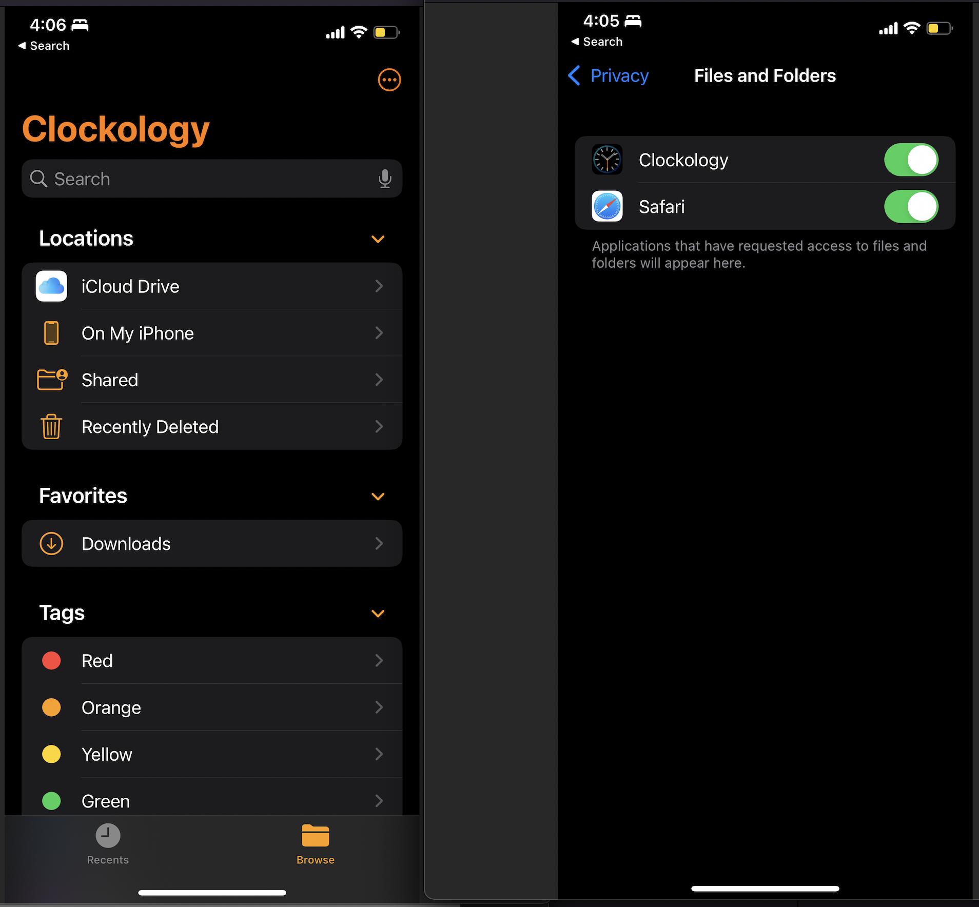 Clockology app screenshots