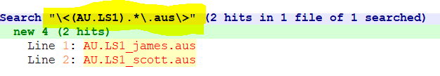 NOTEPAD query: <(AU.LS1).*.aus>
