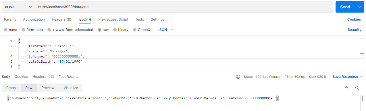 Screenshot - Postman