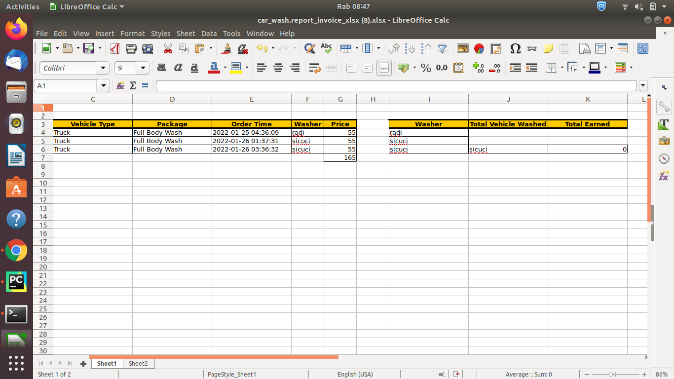 excel file
