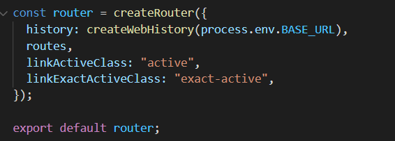 my index.js routes configurations