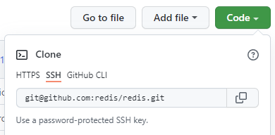 Clone code URL via SSH