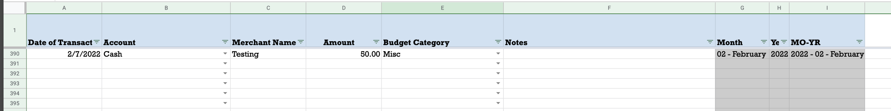 Results from Data Entry Form Post on Assigned Sheet