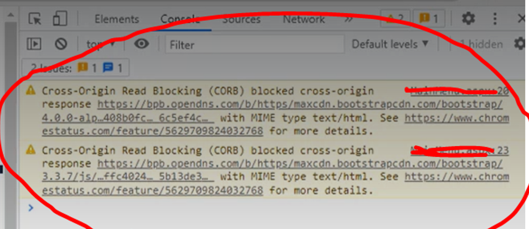 Console log