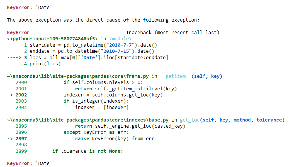 error details for datetime index filter