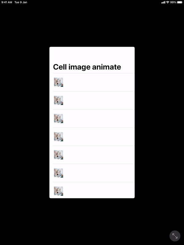 Get coordinates of subview UIImageView imageview inside table view cell UITableViewCell UITableView
