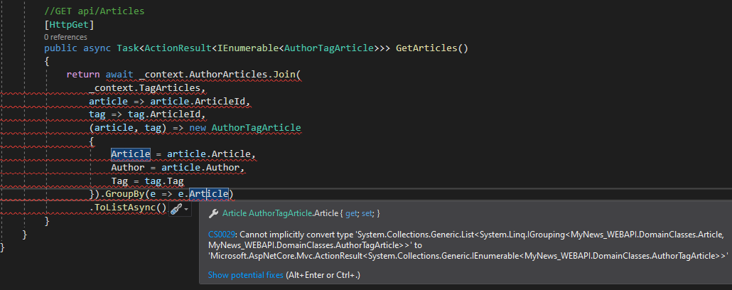 Get Article API code Image