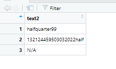 Output in data frame that I would like
