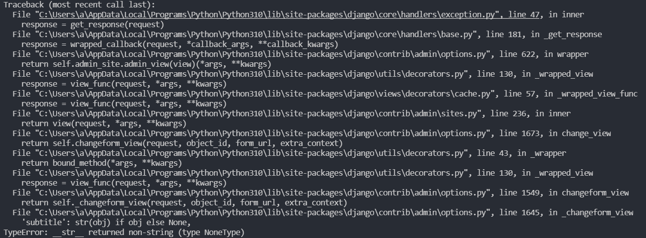 Traceback