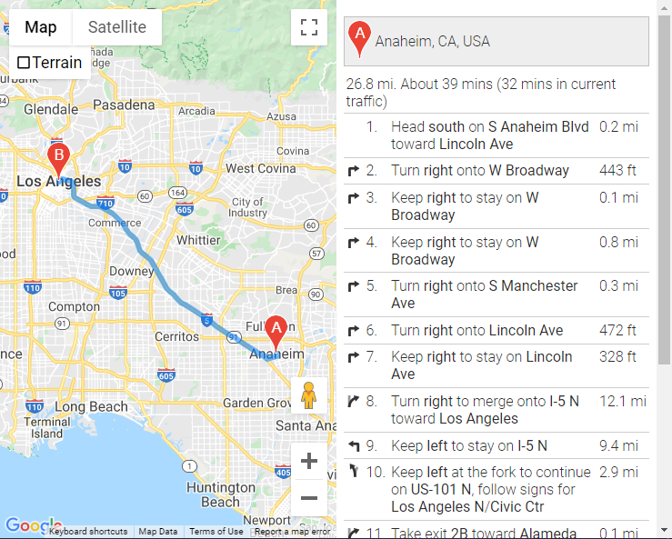 screenshot of resulting map