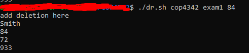 code output