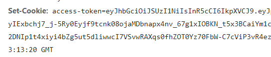 Set-Cookie header