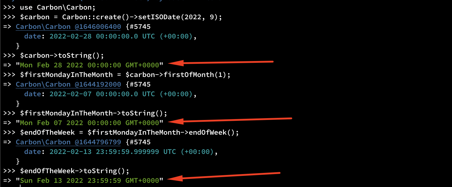 Working example.