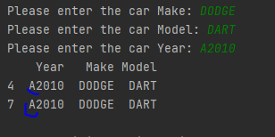 Return data since cells sheet start with text "A"