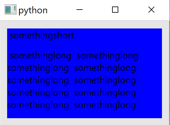 This is the result with the code above