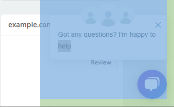 inspect with chat overlay container selected