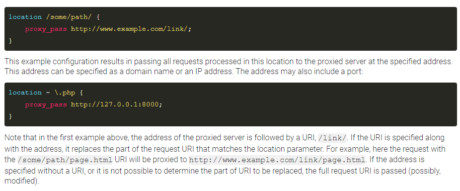nginx documentation