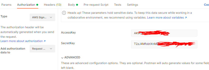 AWS credentials