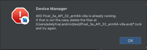 AS Error Message