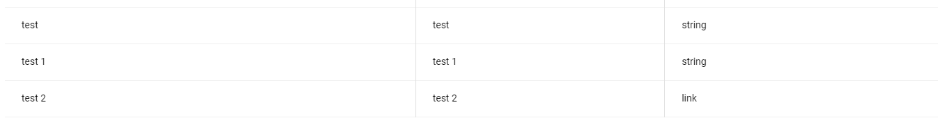 table example