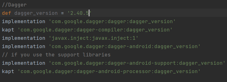 My build.gradle dependencies. 